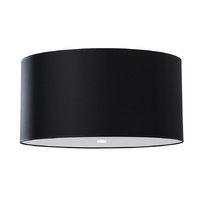Lampa Sufitowa Oprawa Natynkowa 5x E27 Geometryczna Czarna Minimalistyczna Otto Sollux