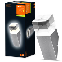 Lampa Ogrodowa Zewnętrzna Kinkiet Elewacyjny LED 4.5W 400lm 3000K IP44 Srebrny Endura Ledvance