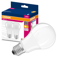 2x Żarówka LED A60 E27 10W = 75W 1055lm 3000K Ciepła 200° VALUE CLASSIC Osram