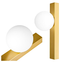 Kinkiet Ścienny Lampa Natynkowa do Czytania G9 Złoty Bali Masterled