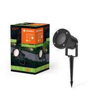 Lampa Ogrodowa Zewnętrzna LED Reflektor Wbijany 2W 100lm 3000K IP44 Czarny Endura Ledvance