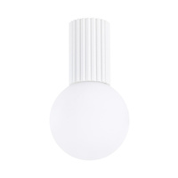 Lampa Łazienkowa Oprawa Natynkowa Sufitowa G9 Okrągła Biała Nowoczesna Matowa IP44 Halo Sollux