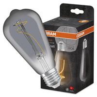 Żarówka LED Dekoracyjna ST64 Edison E27 3.4W = 10W 100lm 1800K Ciepła 320° Dymiona Vintage 1906 Osram