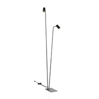 Lampa Podłogowa Stojąca 2x GU10 Czarna Nowoczesna 7718 MONO Nowodvorski