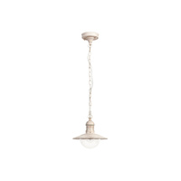 Lampa Wisząca Sufitowa Ogrodowa Zewnętrzna E27 IP44 Biały Industrialny Oslo 8740 Rabalux