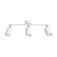 Lampa Sufitowa Listwa Oświetleniowa 3x GU10 Tuba Ruchoma Tubularna Biała Minimalistyczna Lemmi Sollux