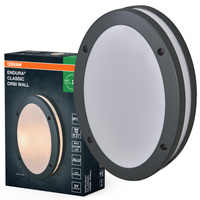 Kinkiet Ogrodowy Lampa Elewacyjna Zewnętrzna E27 Szary IP65 Endura Osram