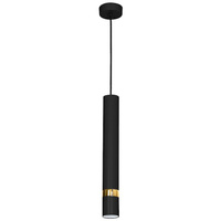 Lampa wisząca JOKER CZARNY/ZŁOTY 1x GU10 MILAGRO Metal styl nowoczesny