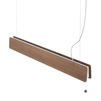 Lampa Liniowa Sufitowa Wisząca G13 Brązowa Drewno OSLO LED 90 7522 Nowodvorski