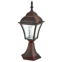 Lampa Ogrodowa LED Słupek Zewnętrzny Stojący 6W 350lm 3000K Ciepła 120° Bordowy IP43 Paris Sanico Goldlux