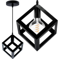 Lampa Wisząca Sufitowa TALUS Geometryczna Zwis Kostka do LED 1x E27 LUMILED