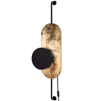 Kinkiet Ścienny Lampa Natynkowa G9 Złota Nowoczesna WHEEL LUX 8430 Nowodvorski