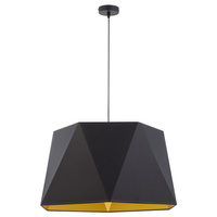 Lampa Wisząca Sufitowa IVO Żyrandol Czarno-Złota Geometryczna E27 3129 TK Lighting