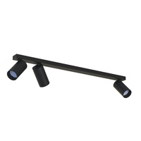 Lampa Sufitowa Oprawa Natynkowa Reflektor Punktowa 3x GU10 Czarna Nowoczesna MONO 7842 Nowodvorski
