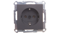 Merten System M Gniazdo pojedyncze Schuko 16A IP20 antracyt MTN2401-0414