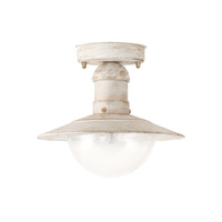 Lampa Wisząca Sufitowa Ogrodowa Zewnętrzna E27 IP44 Biały Industrialny Oslo Rabalux
