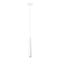 Lampa Sufitowa Wisząca Zwis G9 Żyrandol Tubularna Biała Skandynawska Prysm Sollux