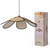 Lampa Sufitowa Wisząca Dekoracyjna Zwis E27 Beżowa Decor Rattan Daisy Pedant Osram