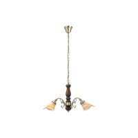 Lampa Sufitowa Wisząca Żyrandol 3x E14 Brązowy Klasyczny Rustic 3 7093 Rabalux