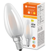 Żarówka LED E14 B40 3,4W = 40W 470lm 2700K Ciepła 300° DIM Filament LEDVANCE