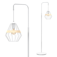 Lampa Stojąca Podłogowa CLIFF Biała 1xE27 Milagro