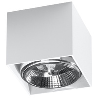 Lampa Sufitowa Oprawa Natynkowa GU10 Kwadratowa Biała Nowoczesna Blake Sollux