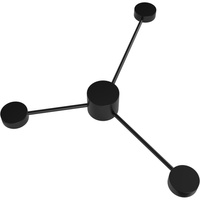 Kinkiet Ścienny Lampa Oprawa Natynkowa 3x GX53 Czarny JOY Sanico Goldlux