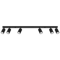 Lampa Sufitowa Reflektor Tuba Spot 6x GU10 Czarna Karbon Deep Space SL.1585 Sollux