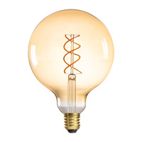 Żarówka LED E27 Edison G125 4W 250lm 1800K Ciepła Bursztynowa XLED Filament Kanlux