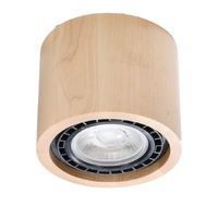 Lampa Sufitowa Oprawa Natynkowa SPOT TUBA GU10 Tubularna Brązowa Skandynawska Basic Sollux