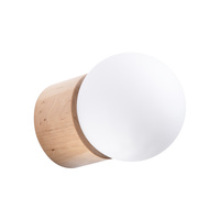 Lampa Ścienna Kinkiet G9 Kulka Geometryczna Brązowa Nowoczesna Boomo Sollux