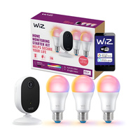 Zestaw Inteligentny Monitoring Kamera + 3x Żarówka LED RGB SMART WIFI WiZ