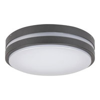 Plafon LED Lampa Sufitowa Oprawa Ścienna Ogrodowa Zewnętrzna 12W 900lm 4000K IP44 Antracyt Nowoczesny Hamburg Rabalux