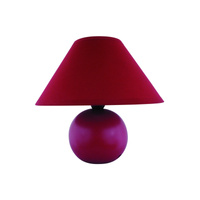 Lampa Stołowa Biurkowa Nocna E14 Czerwony Klasyczny Ariel 4906 Rabalux