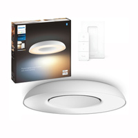 Lampa Sufitowa Plafon LED STILL Biały 22,5W CCT PHILIPS HUE Bluetooth Zigbee + Przełącznik Dimmer Switch