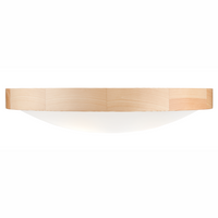 Plafon LED Lampa Sufitowa ANELLO 3xE27 Biała Drewniana Okrągła Szklana Klosz LD.PD-8.3 Lamkur