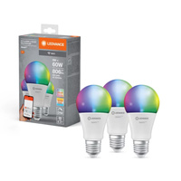 3PAK Żarówka LED E27 A60 9W 806lm RGBW SMART+ WiFi Ściemnialna Classic LEDVANCE
