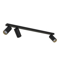 Lampa Sufitowa Oprawa Natynkowa Reflektor Punktowa 3x GU10 Czarna Nowoczesna MONO 7767 Nowodvorski