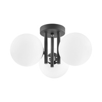 Lampa Sufitowa Dekoracyjna 3x G9 Szara Elegance Kobi