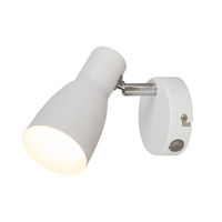 Kinkiet Ścienny Lampa Punktowa Reflektor Spot E27 Biały Minimalistyczny Ebony 6025 Rabalux