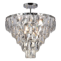 Lampa Sufitowa Żyrandol CHELSEA Chrom 6xE14 Milagro