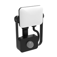 Naświetlacz LED 10W 900lm 4000K Neutralna 120° Czarny z Czujnikiem Ruchu i Zmierzchu IP65 Milky Sanico Goldlux