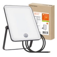 Naświetlacz LED 30W 3000K 2550lm IP65 Czarny z Czujnikiem Ruchu LEDVANCE ESSENTIAL SENSOR