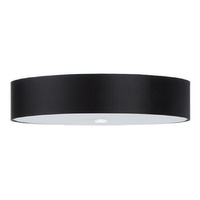Lampa Sufitowa Plafon 5x E27 Oprawa Natynkowa Geometryczna Czarna Minimalistyczna Skala Sollux