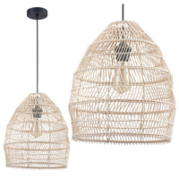 Lampa Sufitowa Wisząca Zwis E27 Beżowy Czarna Sakura Sanico Goldlux