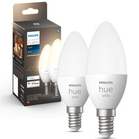 2PAK Żarówka LED Świeczka E14 B39 5,5W 2700K Ciepła PHILIPS HUE White Bluetooth Zigbee