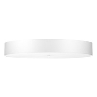 Lampa Sufitowa Plafon LED SKALA 6xE27 Oprawa Okrągła 100cm Biała SOLLUX