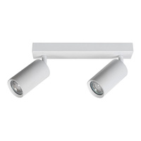 Lampa Sufitowa Oprawa Halogenowa Punktowa Spot Reflektor Tuba 2x GU10 Biały Minimalistyczny Solo Rabalux