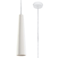 Lampa Sufitowa Wisząca Zwis GU10 Geometryczna Biała Nowoczesna Electra Sollux