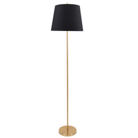 Lampa Podłogowa Oprawa Stojąca E27 Czarna Złota ELENA Sanico Goldlux